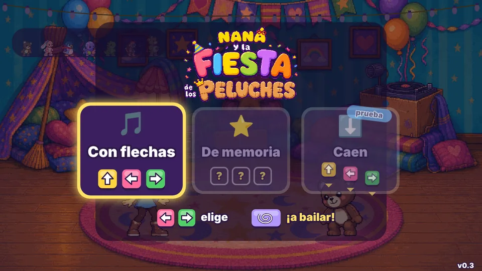 Menú de la Fiesta de los Peluches